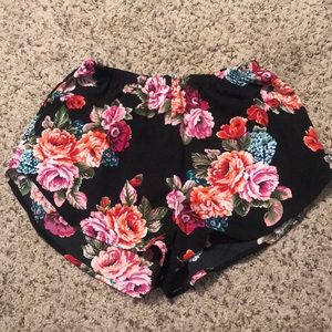 Floral print shorts